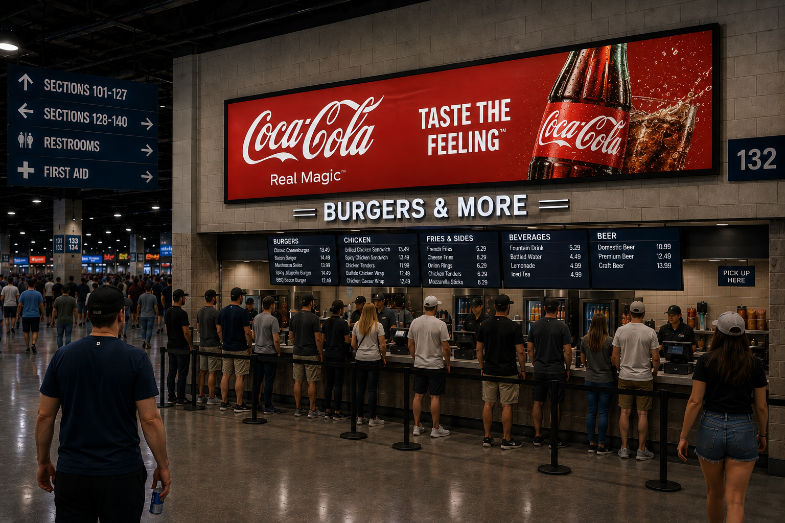 Concession overhead — Burgers & More