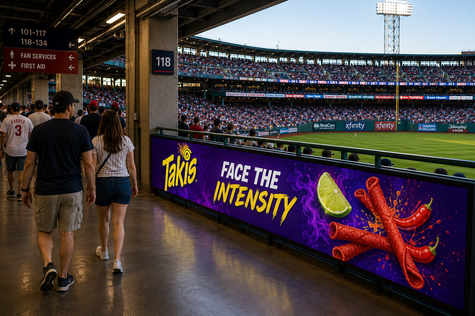 Section 118 railing banner