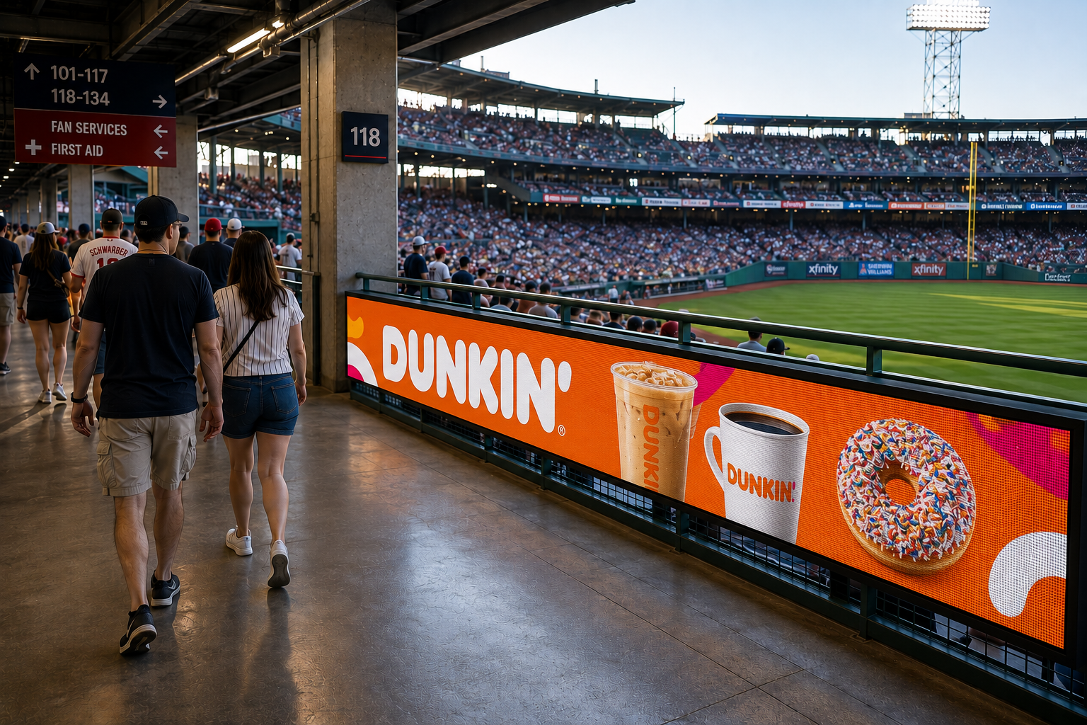 Section 118 railing banner