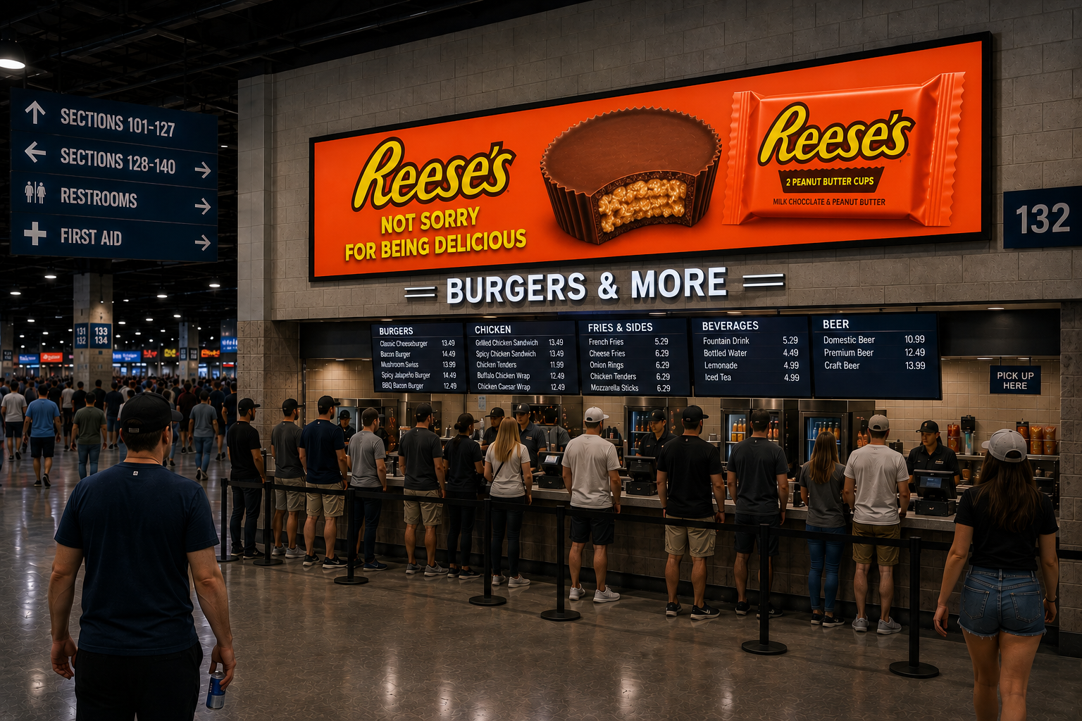 Concession overhead — Burgers & More