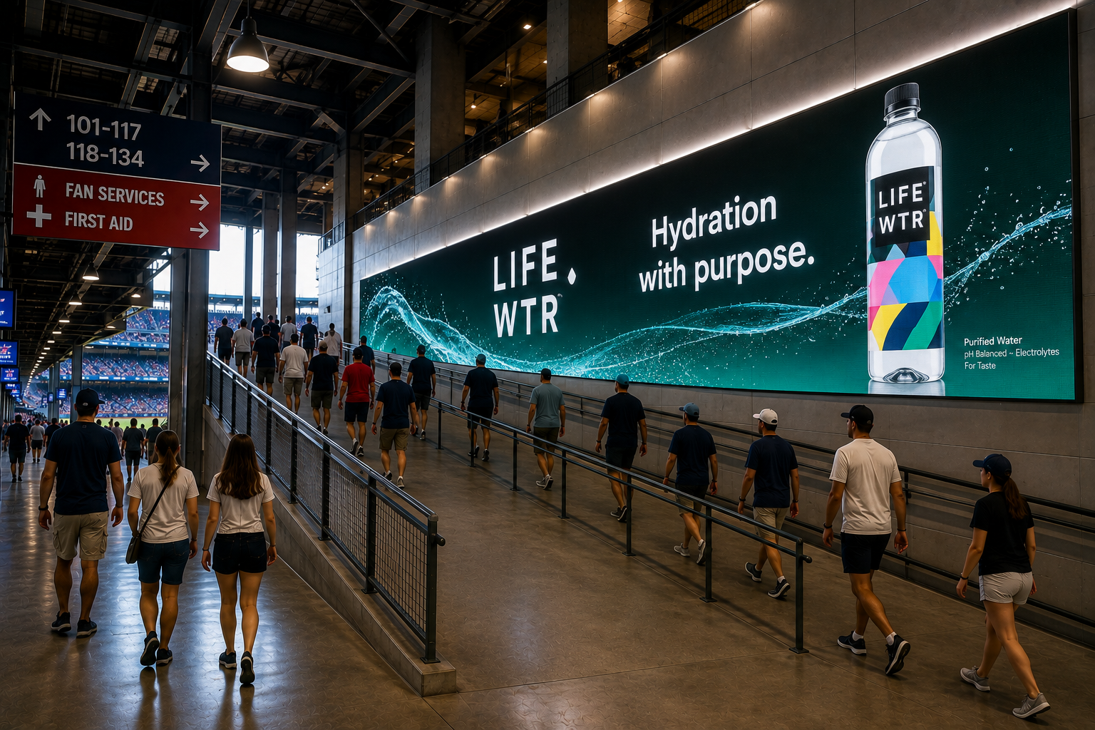 Ramp wall billboard
